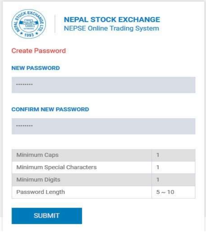 Change Password TMS